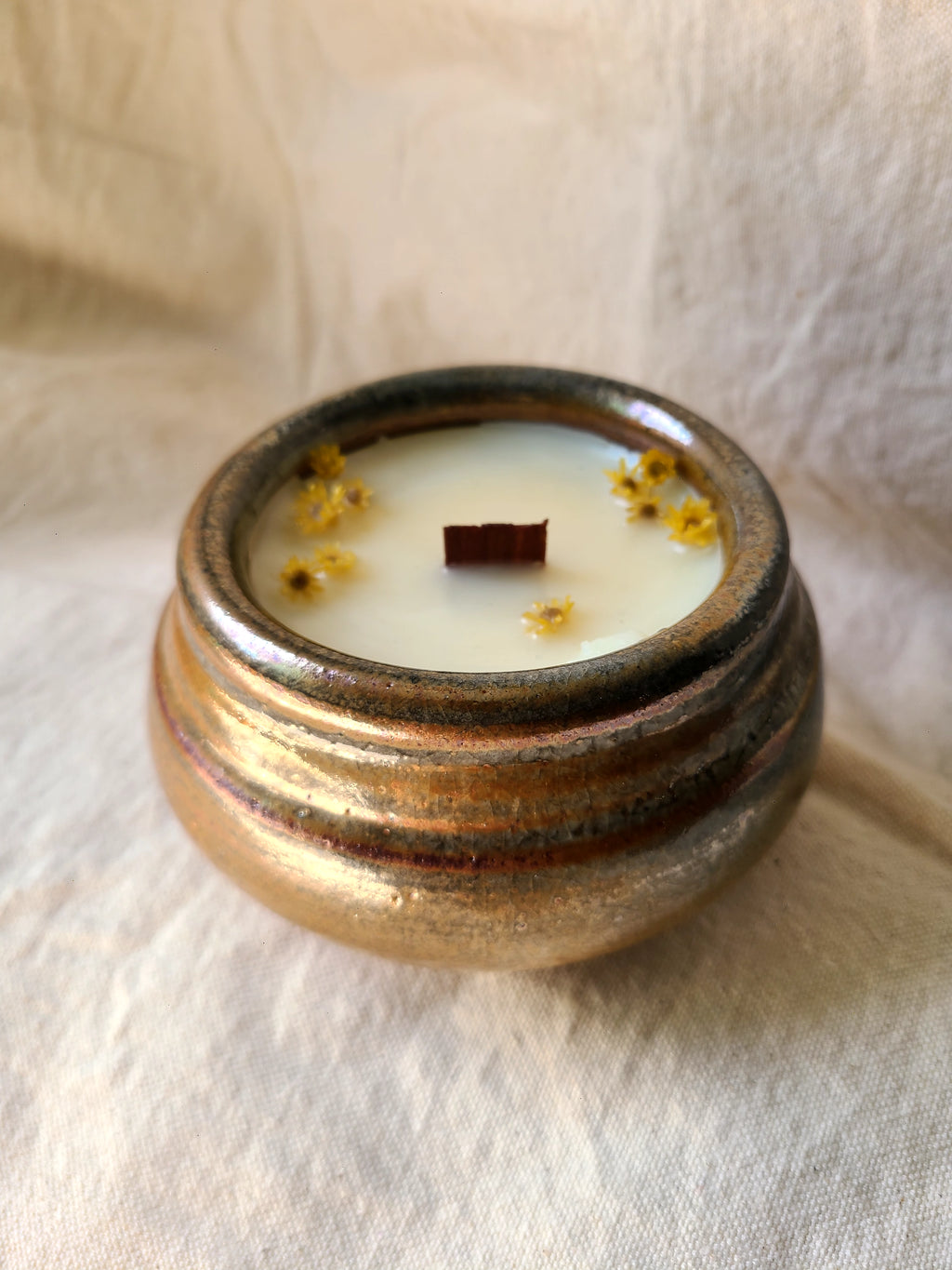 Hand Thown Vessel - Golden Patchouli  + Apple